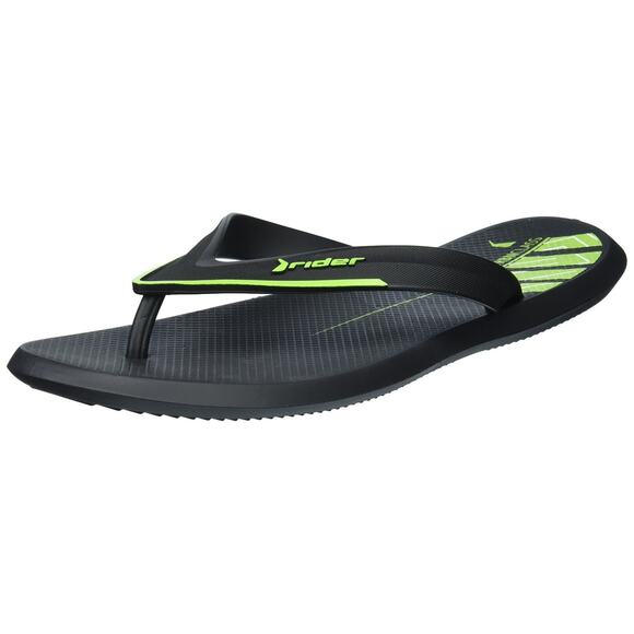 Rider Sandals Men's RiderUltra Flip-Flop Black/Green Size 13 Medium US New - Picture 7 of 14